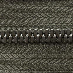 dusty olive | antique silver | zipper swatch