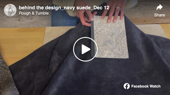 behind the design | navy suede | December 12