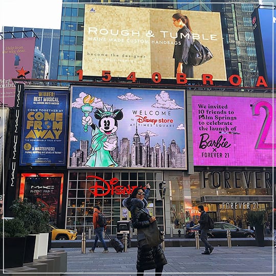 Rough & Tumble Featured on Times Square Billboard