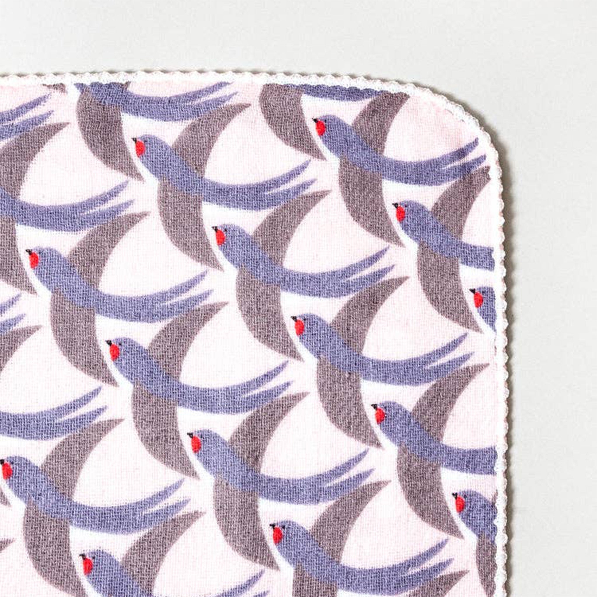 haikara handkerchief swallow pattern closeup