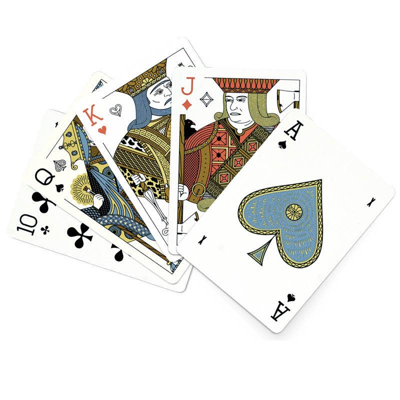 playing cards unique illustrations face