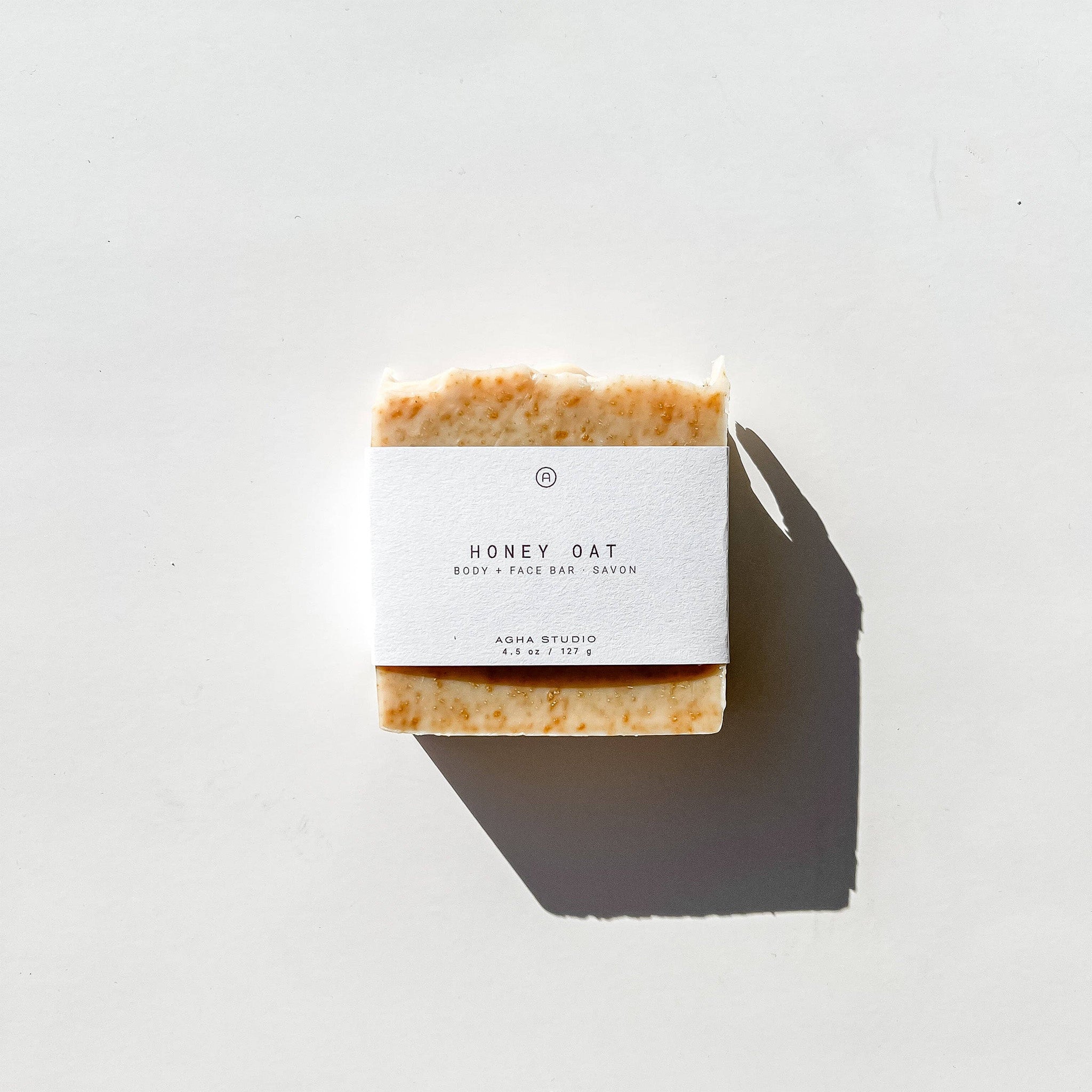 honey oat body + face bar front