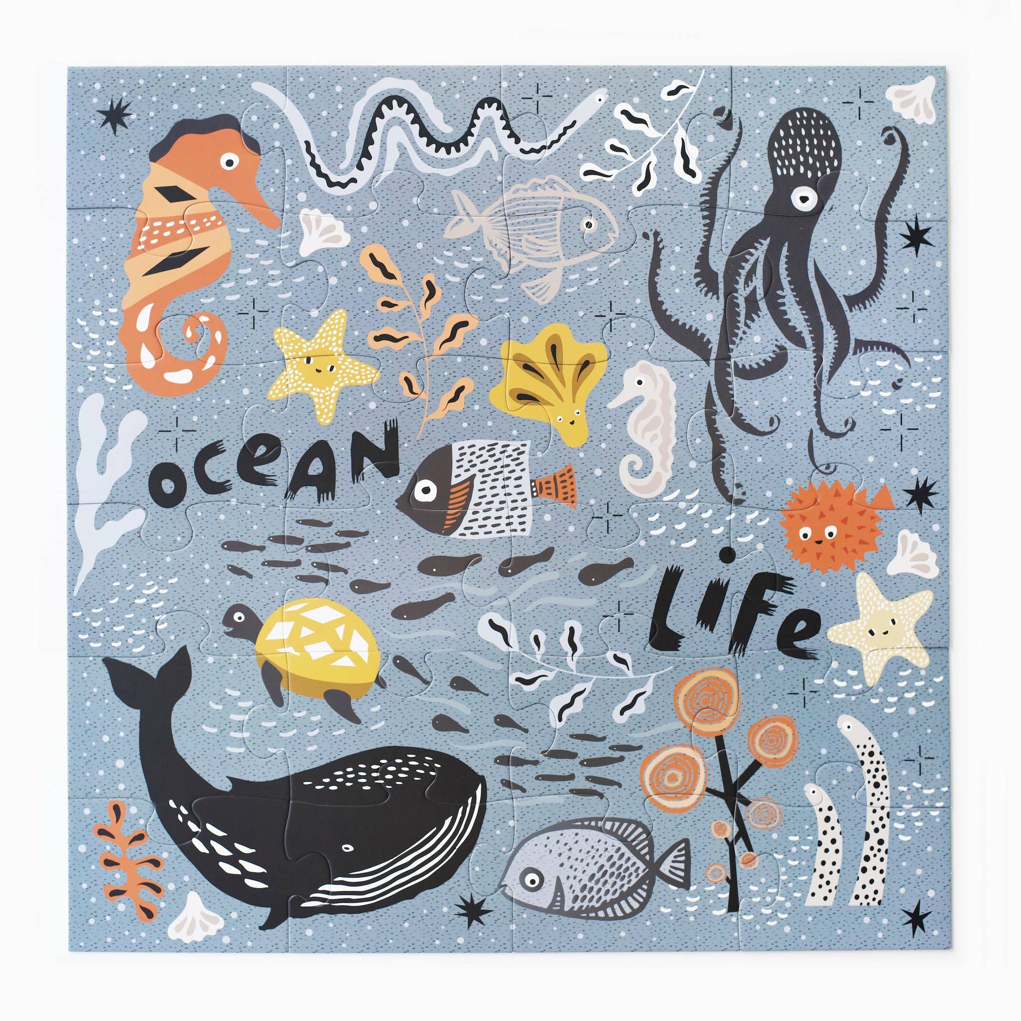 ocean life floor puzzle assembled artwork