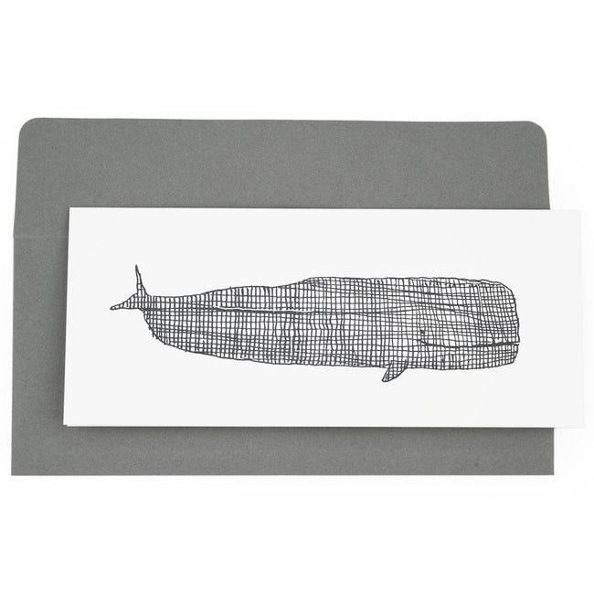 card | card featuring an illustrated whale