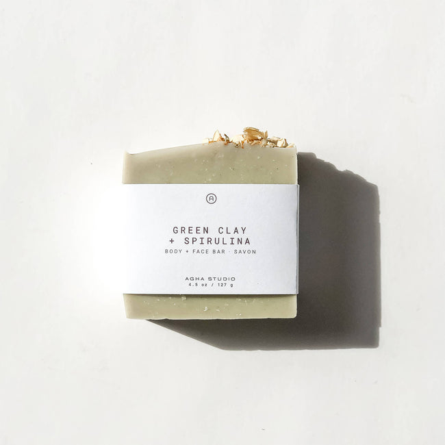 general | green clay + spirulina body and face wash front