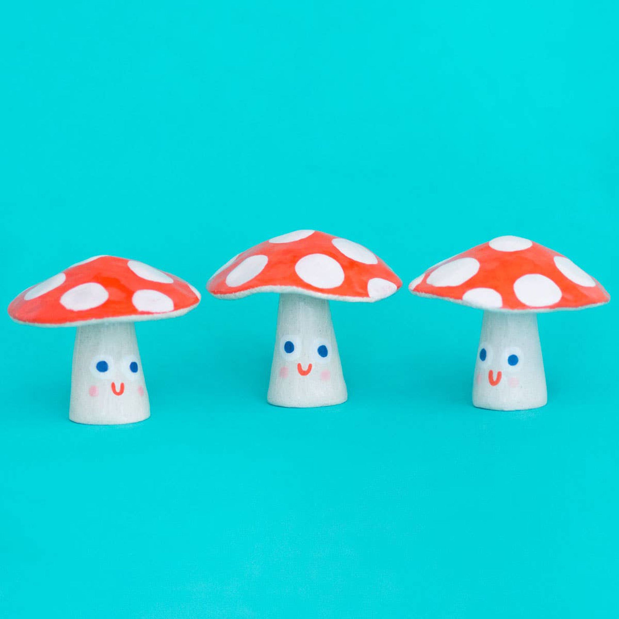 ceramic mini mushroom collection