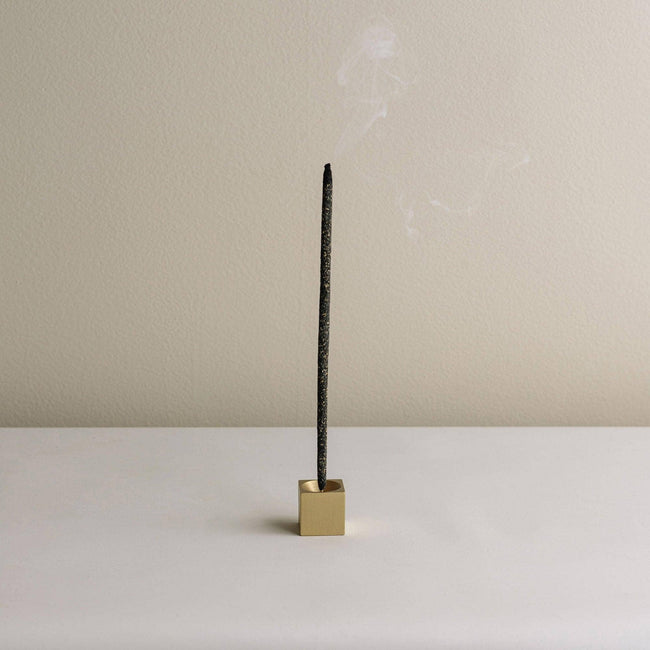 incense holder | brass cubic