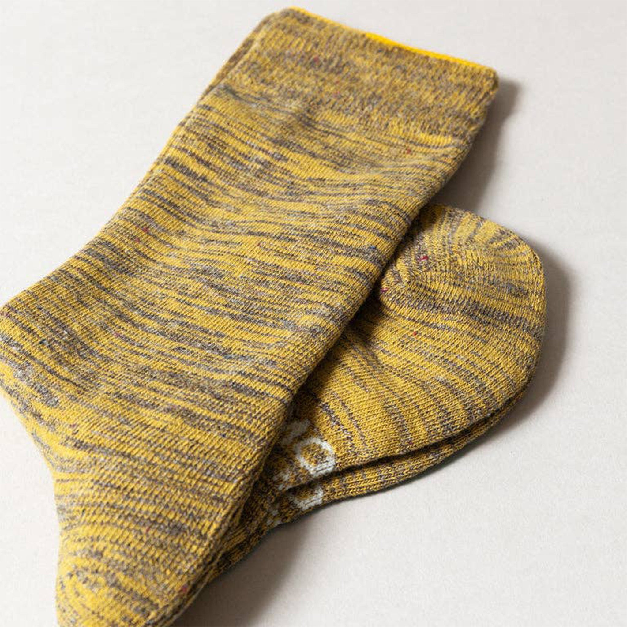 moku socks  gold pair folded