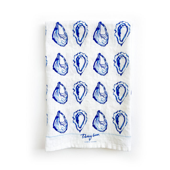 oyster kitchen towel