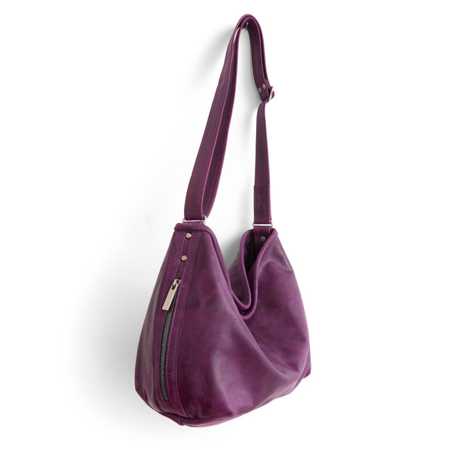 rustic eggplant | boho E+W double zip size medium in rustic eggplant