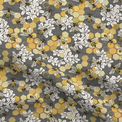 bumble bee grey | cotton sateen | vault premium