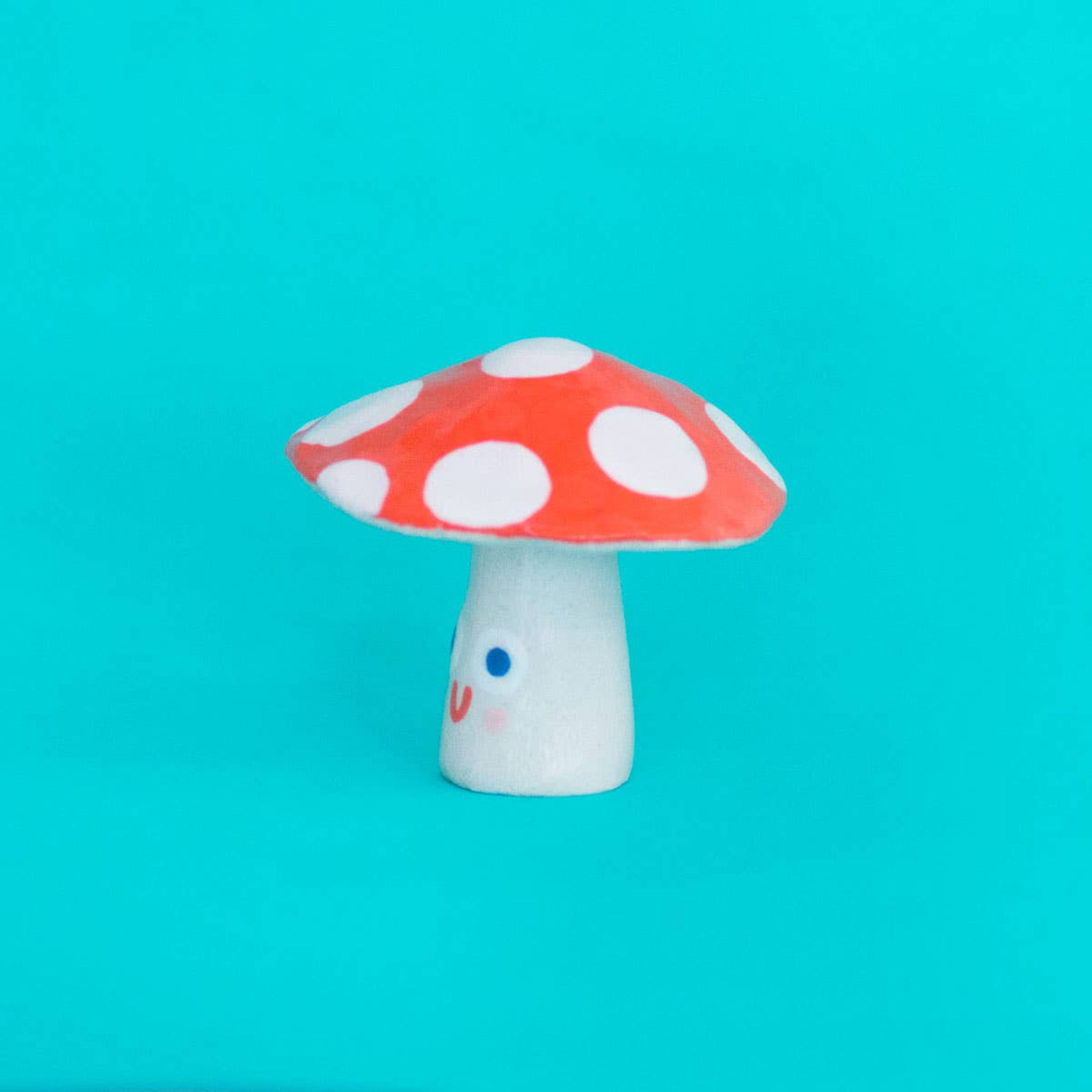 ceramic mini mushroom side