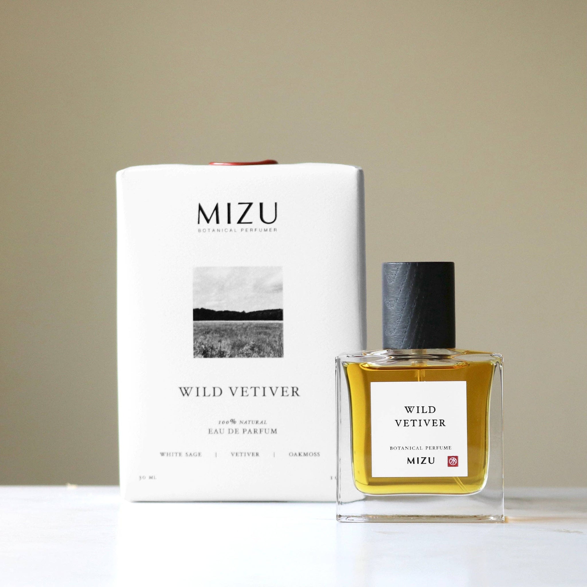 wild vetiver all-natural eau de parfum packaging