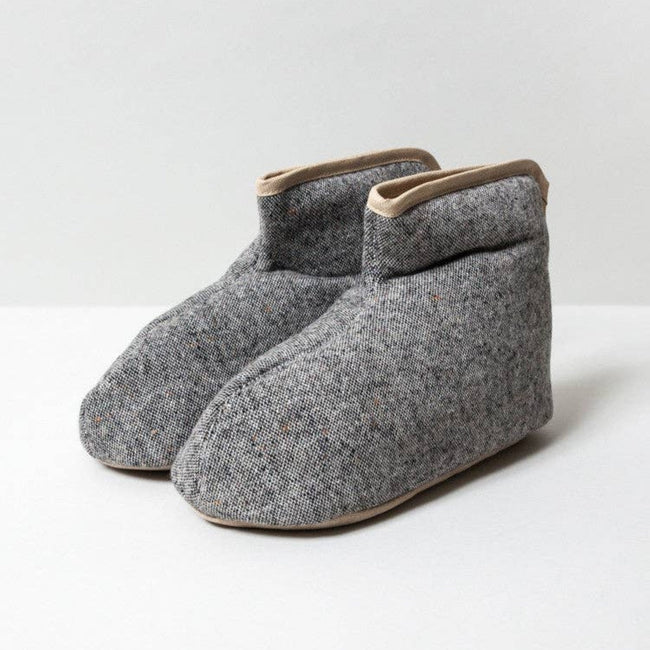 Sasawashi Wool Room Boots - Grey