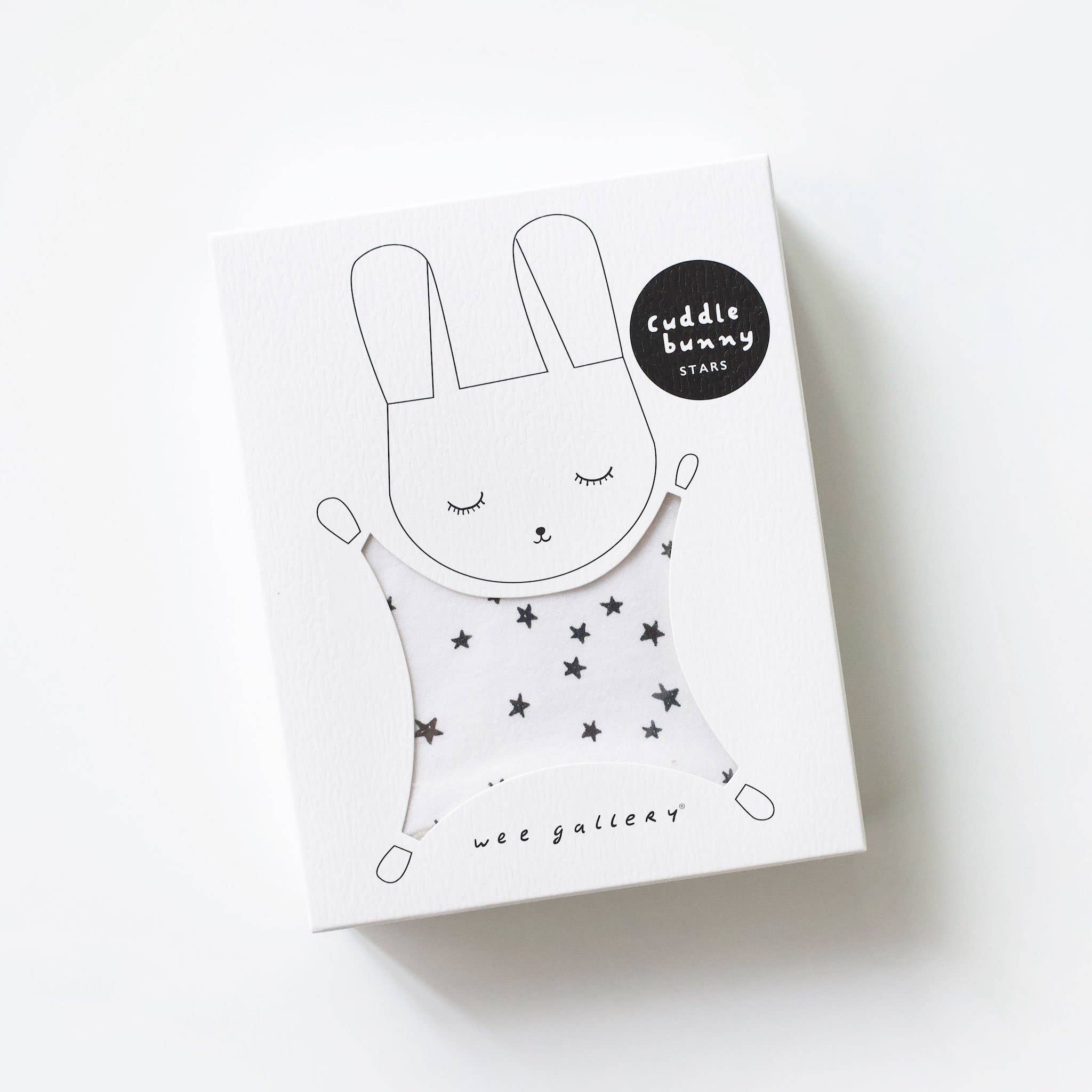 organic cuddle bunny stars in packaging