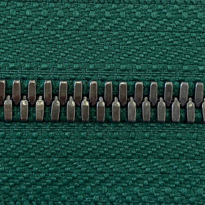 emerald | antique | zipper swatch