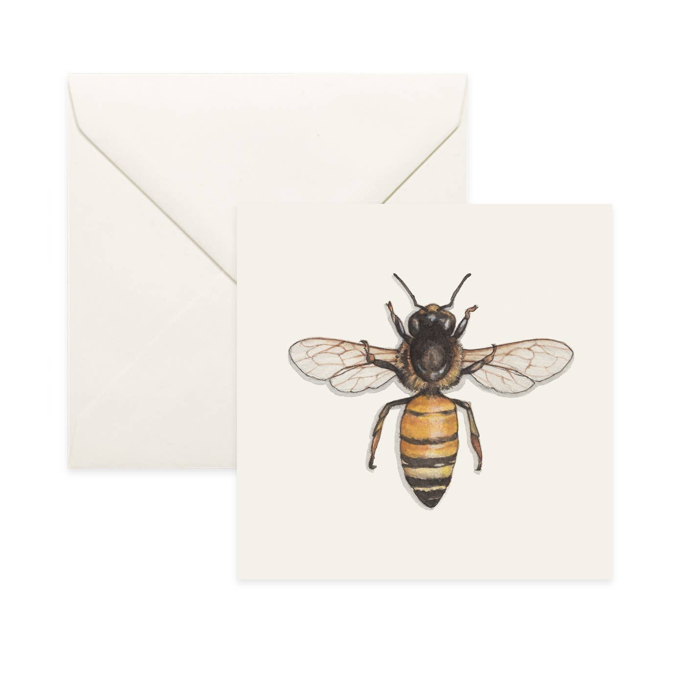 card with a honey bee