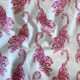 flamingo tiger | linen | vault premium