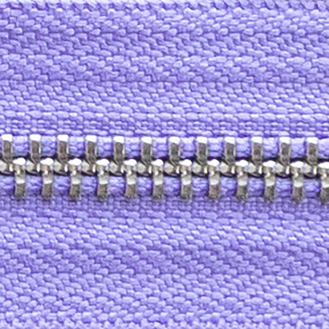 lavender | nickel | zipper swatch