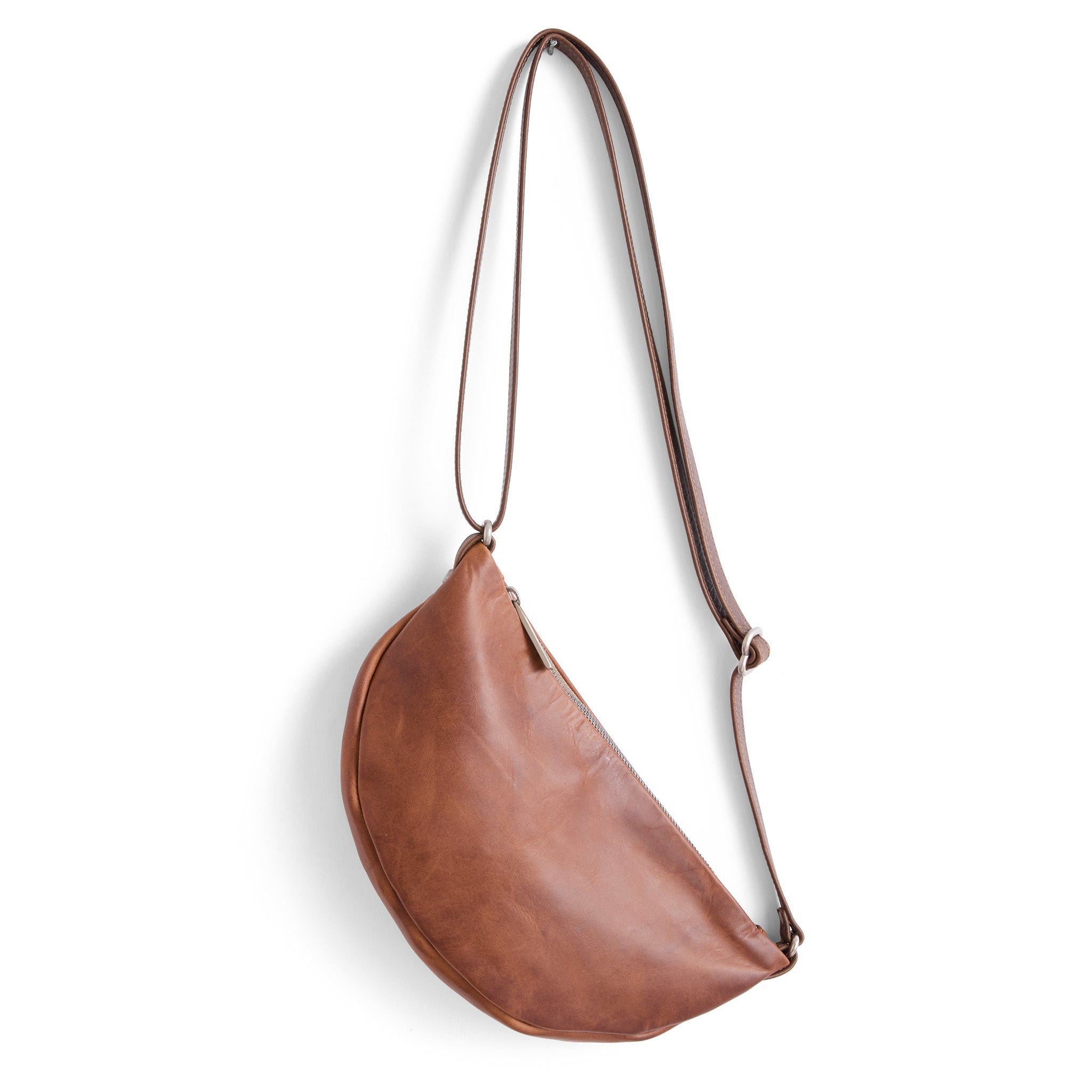 luna small in pure saddle and vintage brown