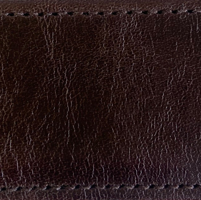 mahogany strap | two-stitch wide | swatch