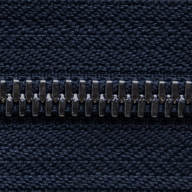 midnight navy | nickel only | zipper swatch