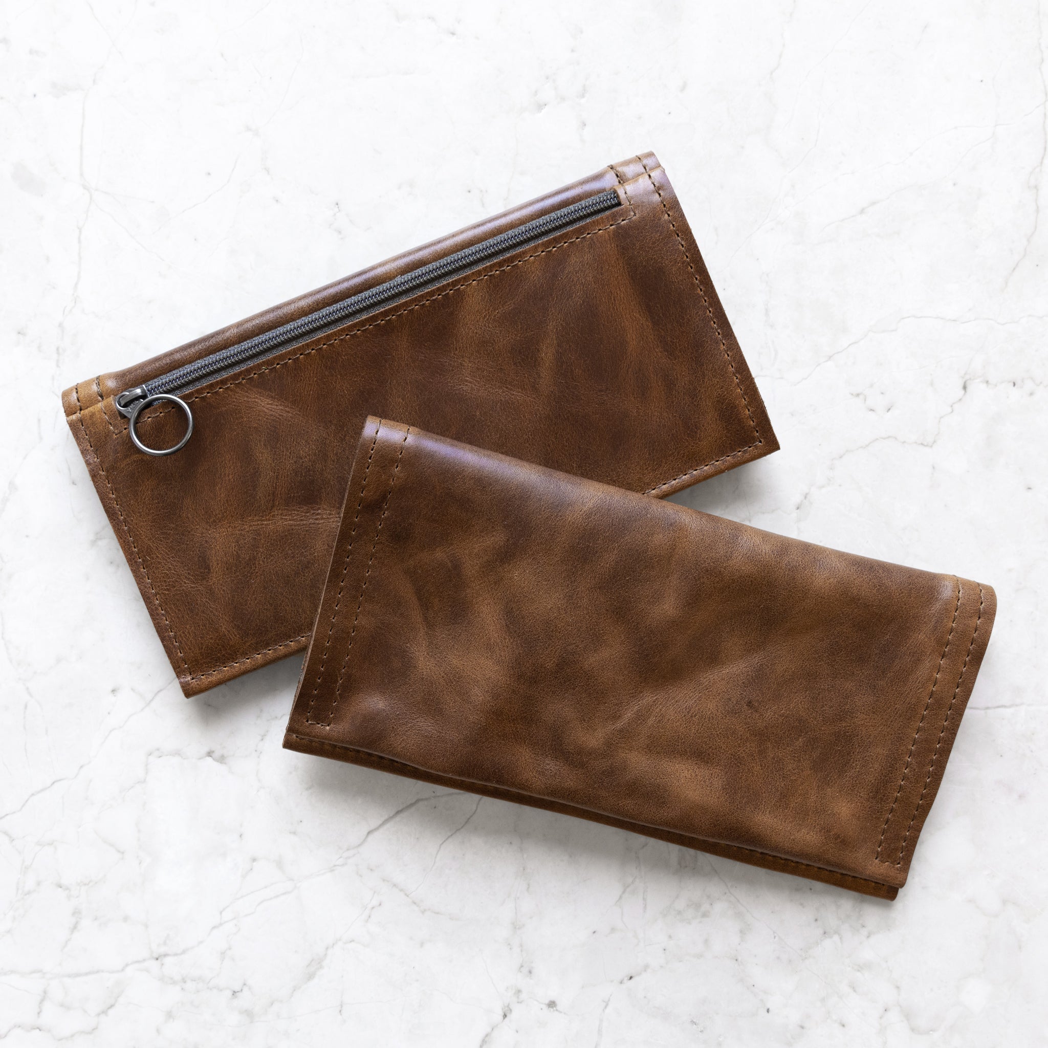 snap wallet with zip pocket – Rough & Tumble