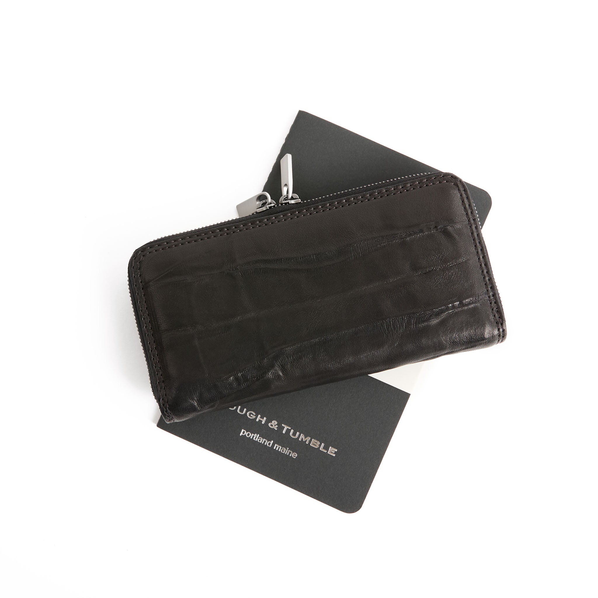 wallet in milano black with Italian metal pulls