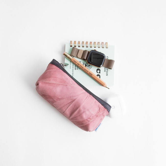 milano rose + falcon | zip pouch in milano rose