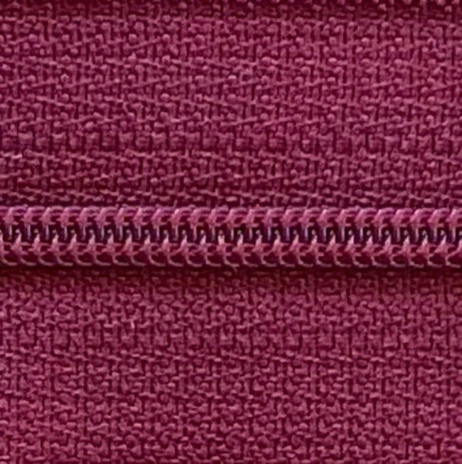 berry | nylon | zipper swatch