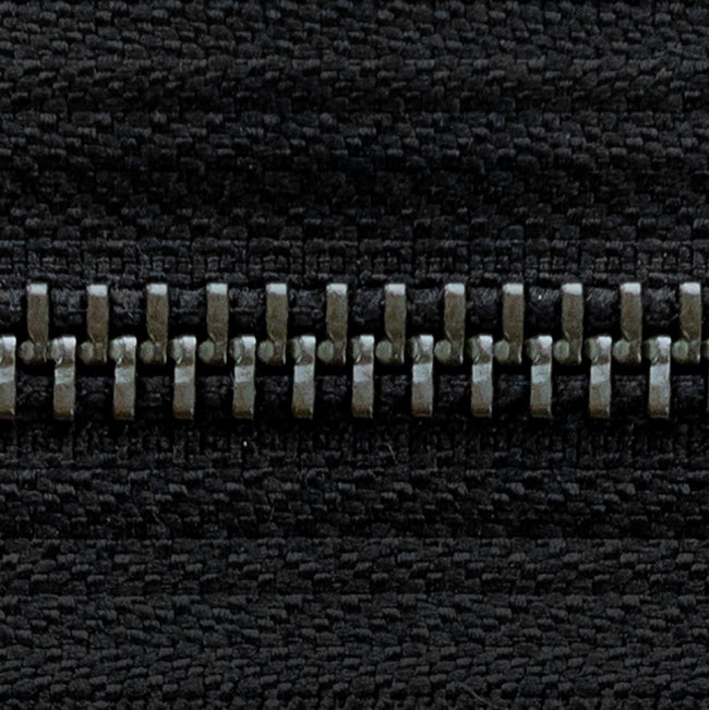 black | antique | zipper swatch