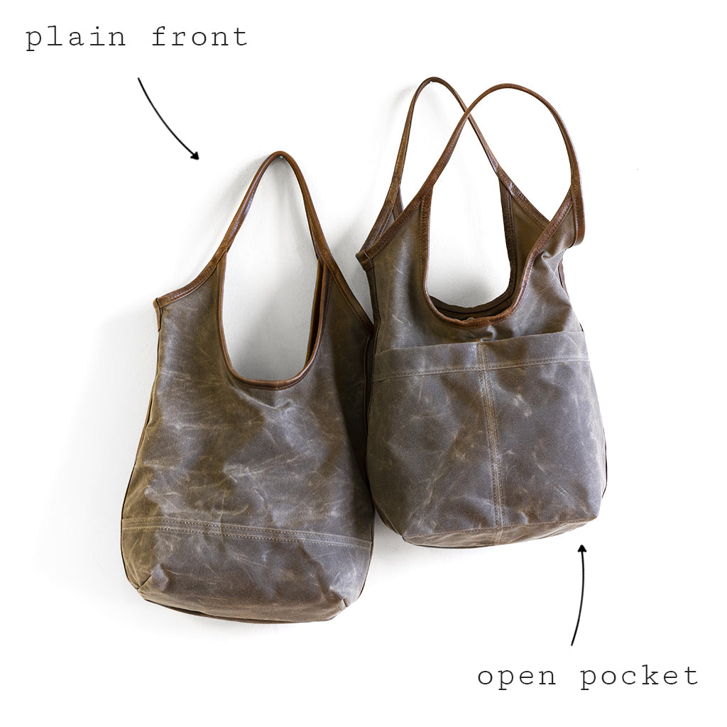 sale | waxed canvas sling | with outer pockets | two sizes – Rough & Tumble