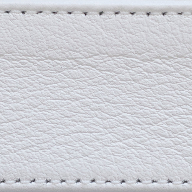 marina white strap | two-stitch wide | swatch